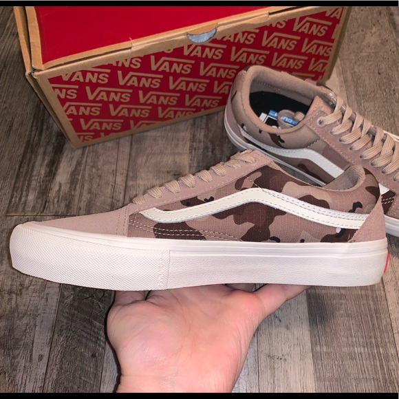 Vans old skool pro desert beige Camo shoes - Picture 4 of 8